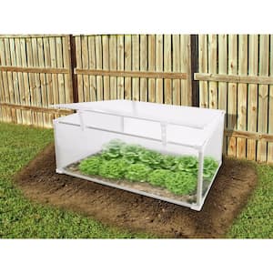 47 in. Aluminum Single Garden Bed Cold Frame Mini-Greenhouse Plant Protector
