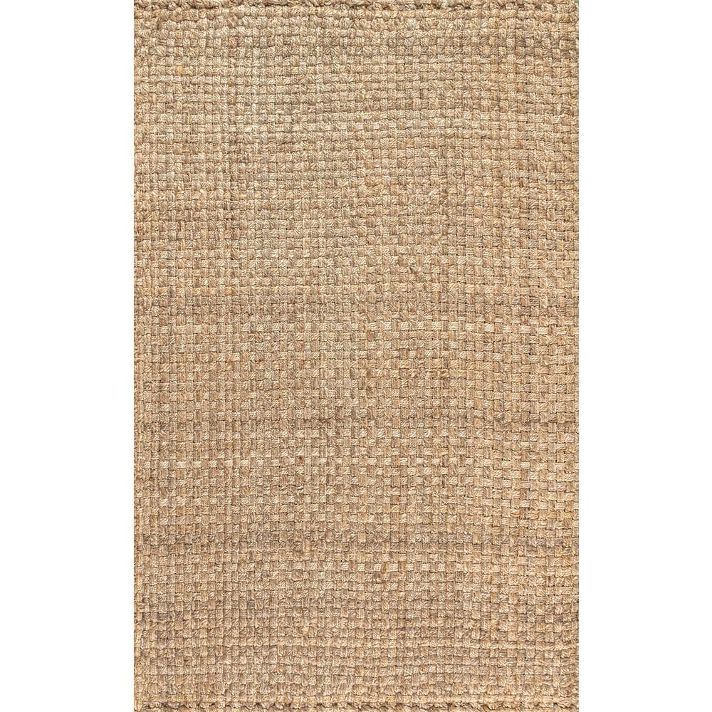 Estera Chunky Braided Jute Handmade Reversible Rug - Natural 3' x 5'