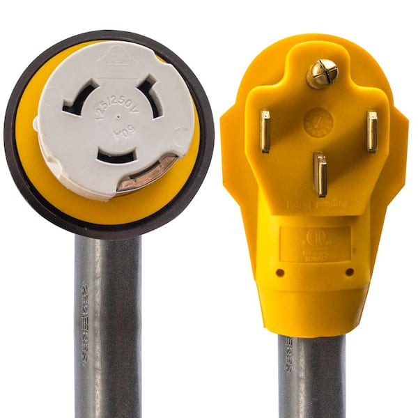 30 ft. 125-Volt to 250-Volt 50 Amp Marine Type Pigtail Extension Cord