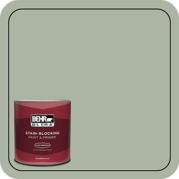 BEHR ULTRA 1 qt. #430E-3 Laurel Mist Extra Durable Flat Interior Paint & Primer