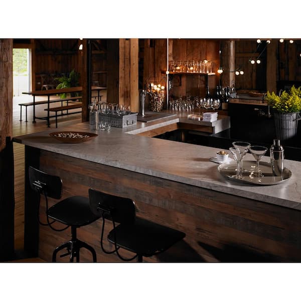 4 ft. x 8 ft. Laminate Sheet in Silver Quartzite with Matte Finish