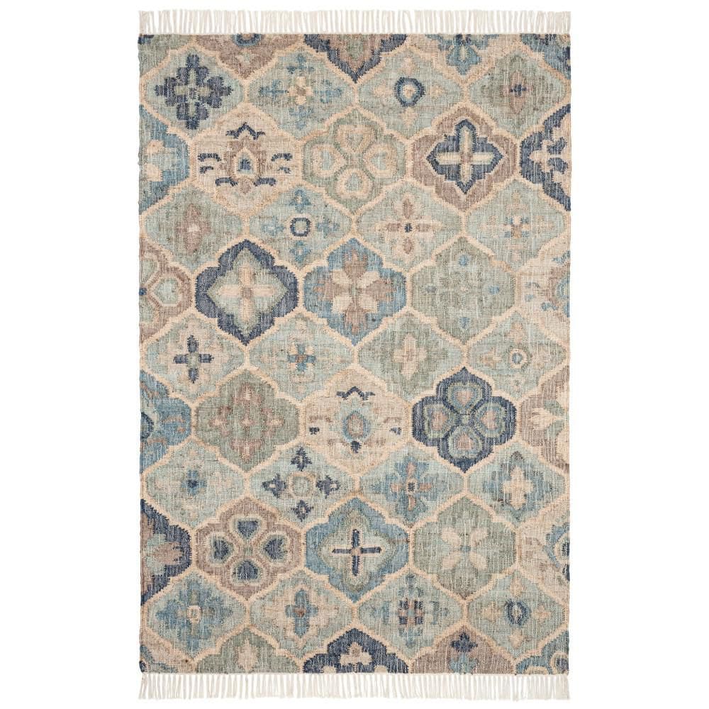 3 ft. x 5 ft. Jute Pali Handwoven Blue Indoor Area Rug price history on PriceWatchPro