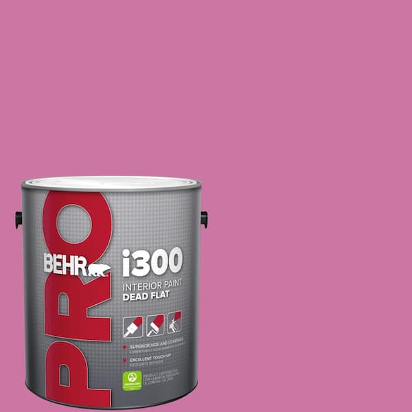 1 gal. #P120-4 Heart Breaker Dead Flat Interior Paint