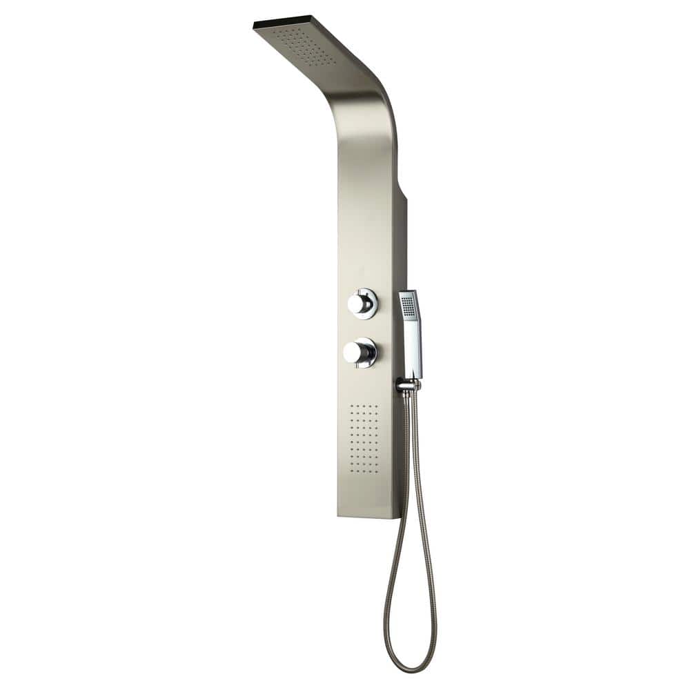 Mediterraneo Centa 47 in. 1-Jet Shower Panel with Hand