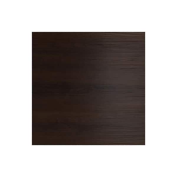 Miami 7.25 in. W x 0.625 in. D x 7.25 in. H Brown Cabinet Door Sample Mahogany Matte