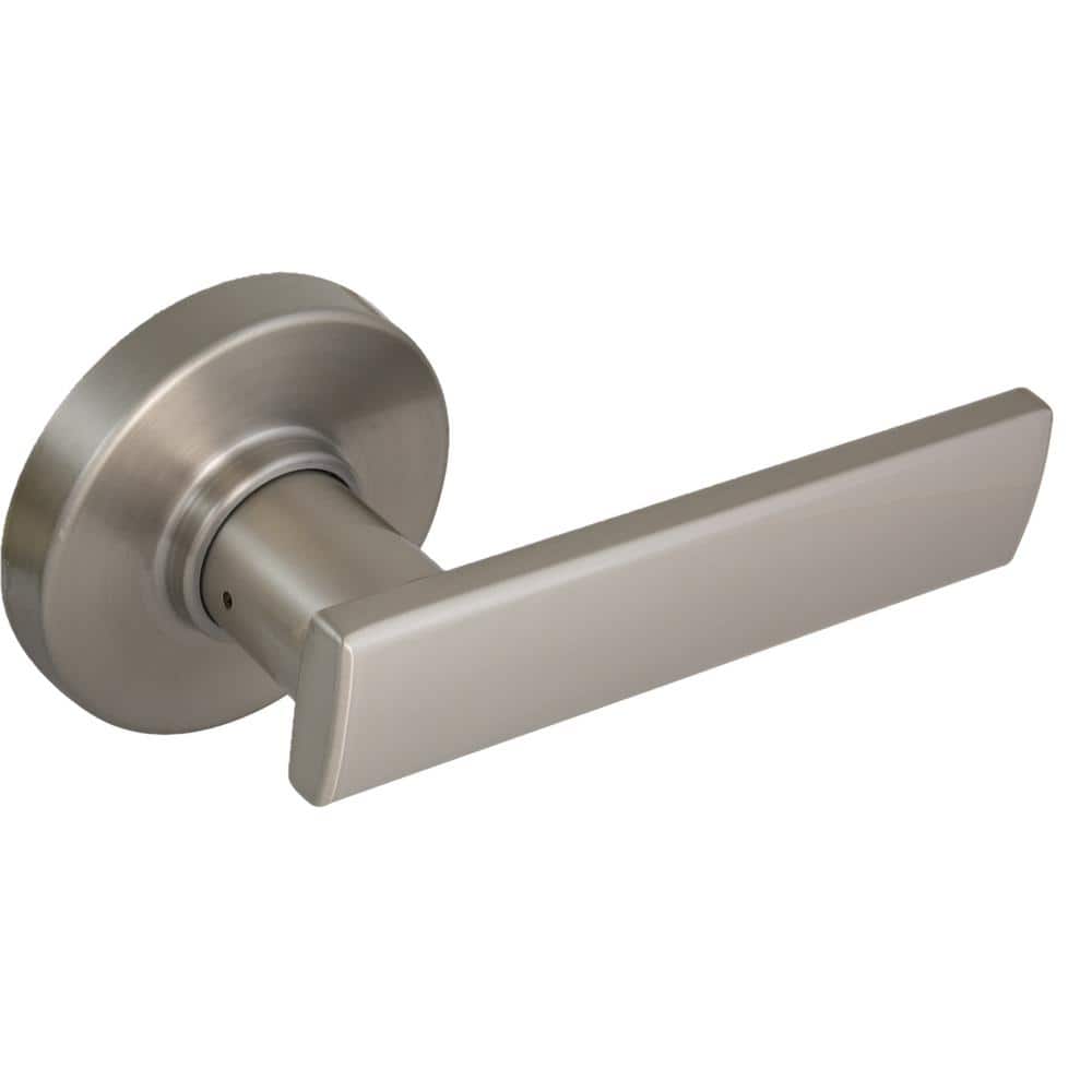 Westwood Satin Nickel Hall/Closet Door Lever with Round Rose