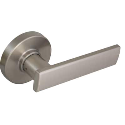 Westwood Satin Nickel Hall/Closet Door Lever with Round Rose