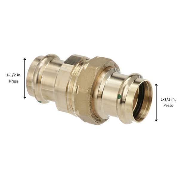 ProPress 1-1/2 in. Press Zero Lead Bronze Union