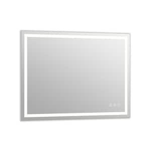 39.4 in. W x 29.5 in. H LED Frameless Bathroom Vanity Mirror Wall Mirror