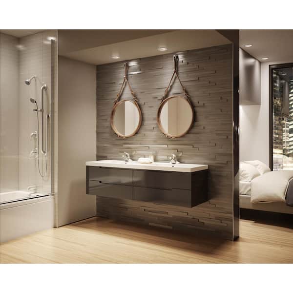 Origins 2-Handle 1-Spray Dual Showerhead and Handheld Showerhead in Satin Nickel (Valves Included) Origins 2-Handle 1-Spray Dual Showerhead and Handheld Showerhead in Satin Nickel (Valves Included)