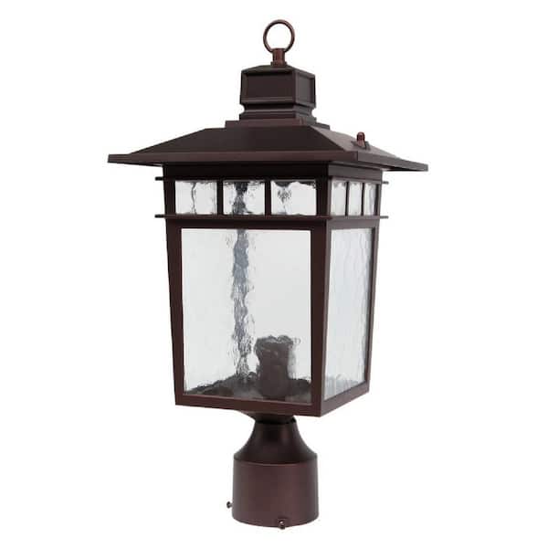 Unbranded Cullen 1-Light Oil-Rubbed Bronze Outdoor Post Barn Light Sconce