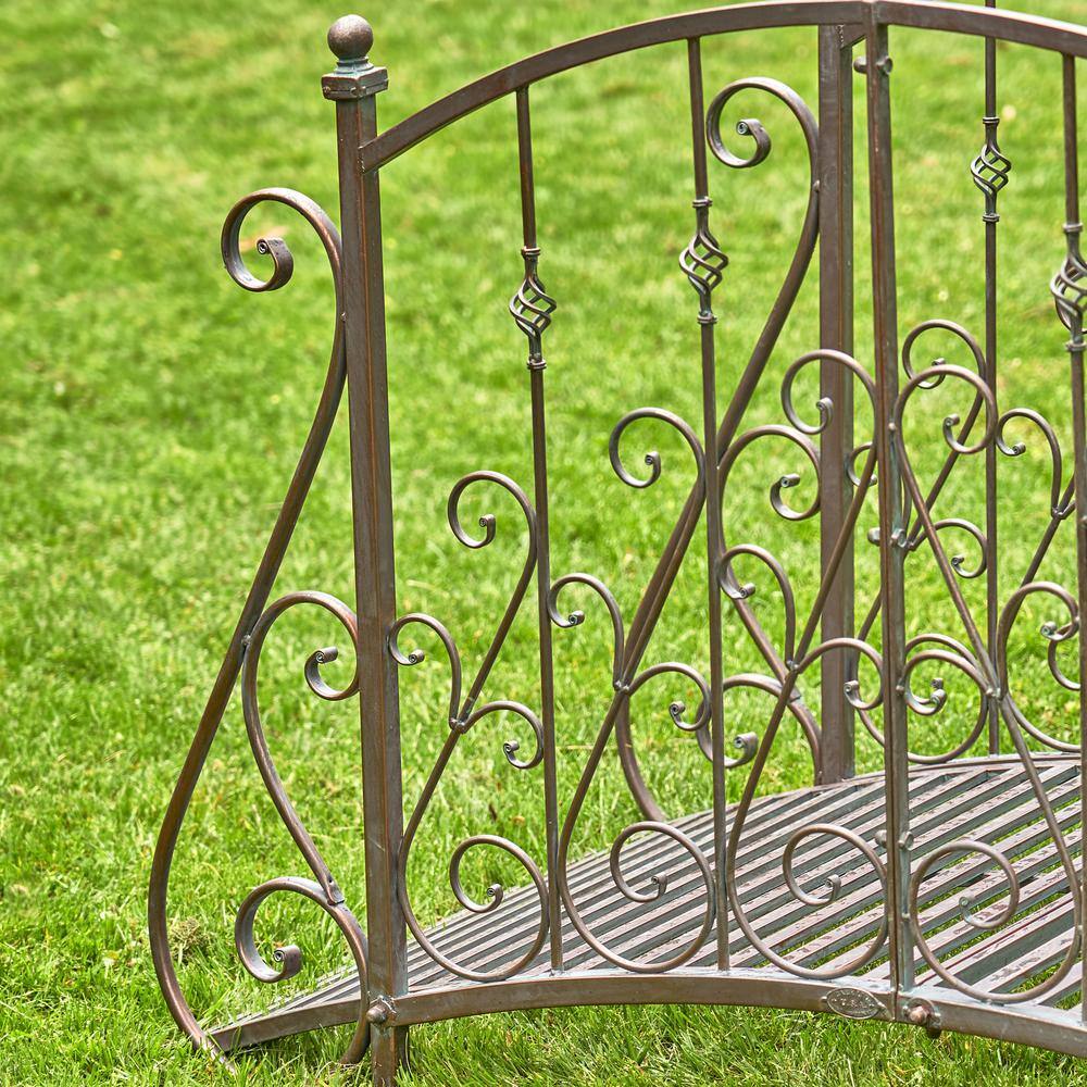 Paris 1968 Antique Bronze Iron Garden Bridge