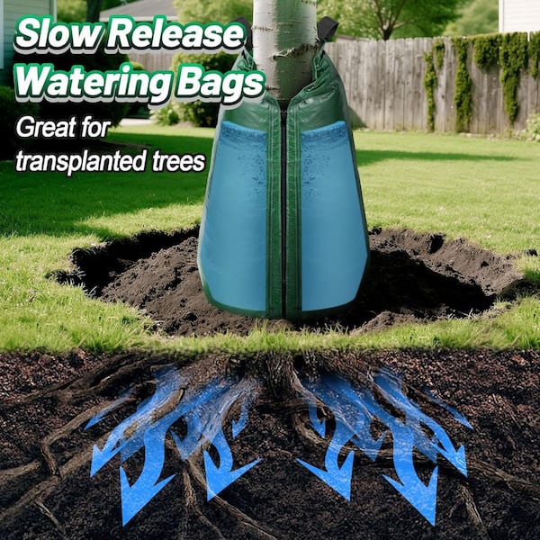 arbor rain watering bag VEVOR Tree Slow Release 3 Pack 20 Gallons, Water Bags for Trees, Refillable Tree Drip Irrigation Bags with Zipper, Durable Tree Watering System for Deep Root Targeting : Home ArborRain Towers provide essential hydration for young trees Arborrain Tower Tree And Plant