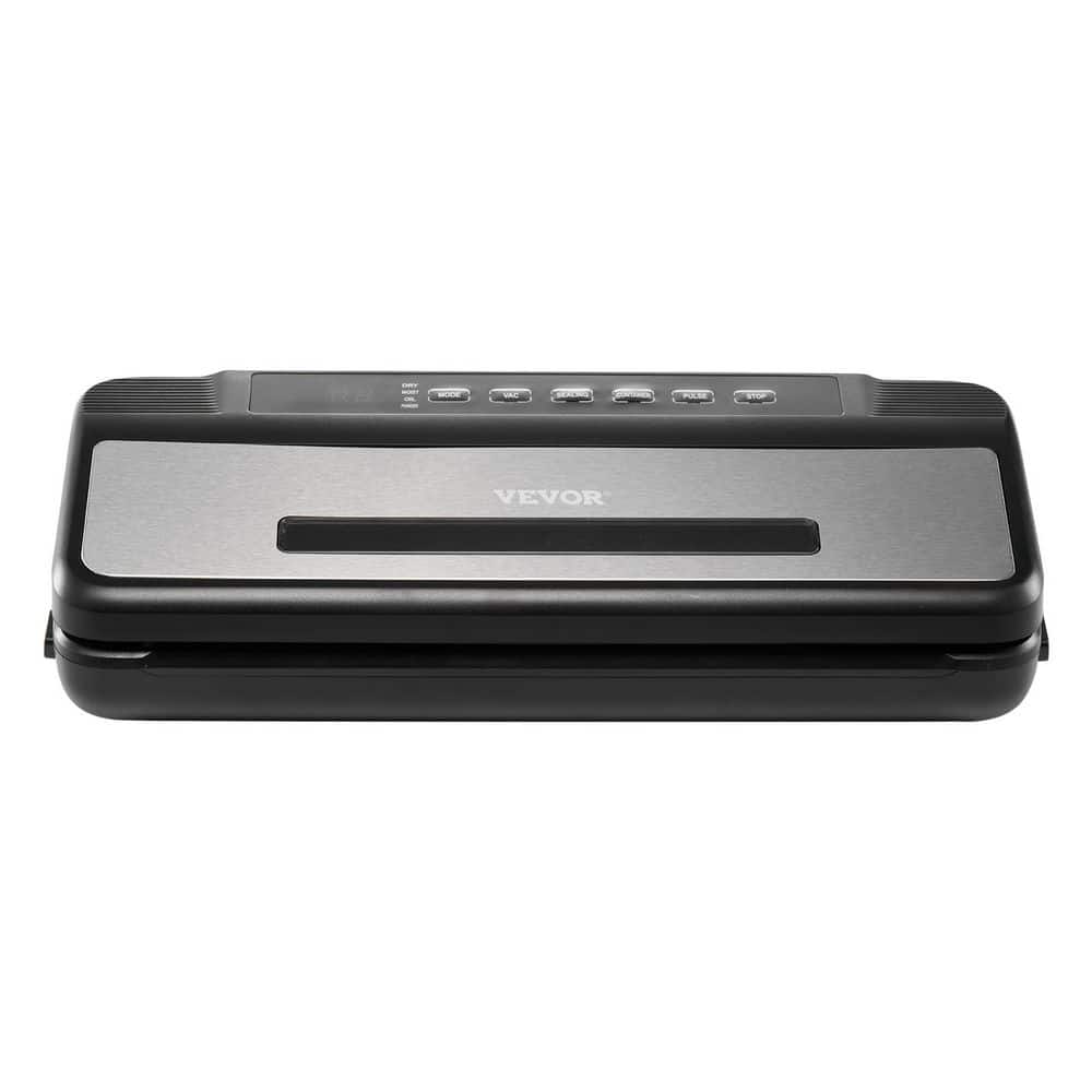 VEVOR Vacuum Sealer Machine, Black Powerful Compact Food Sealer, 7