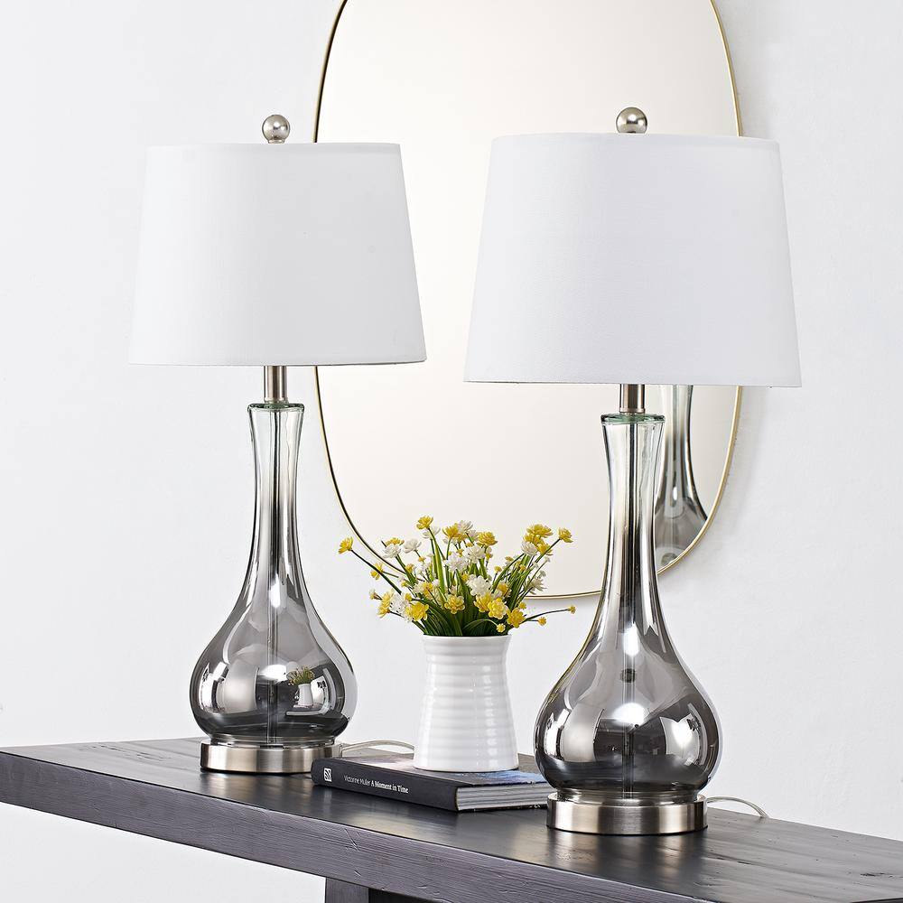 thumbnail image 2 of Maxax 24 Rustic Table Lamp - Farmhouse Bedside Lamp With USB Port & 3-Way Dimmable Lighting - Vintage Brown Resin Base 2 of 12