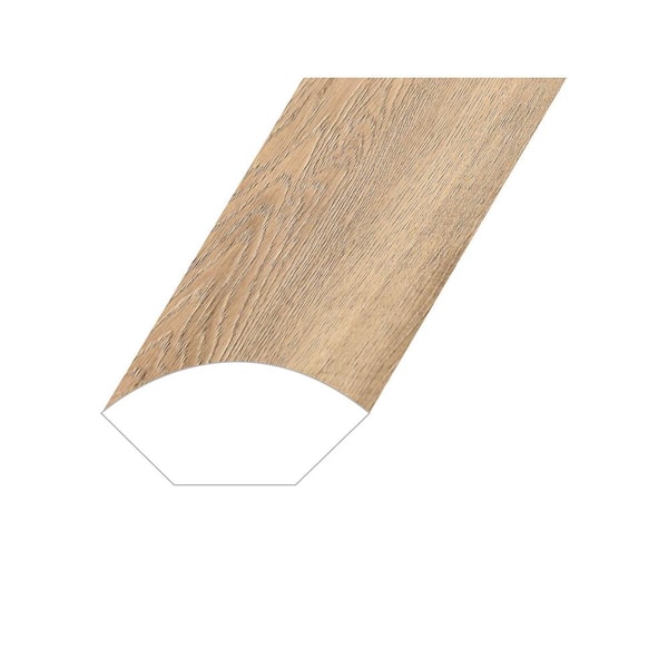 Montserrat Omnia Maison Tan 0.6 in. Thick x 1 in. Wide x 94.5 in. Length Vinyl Quarter Round Molding