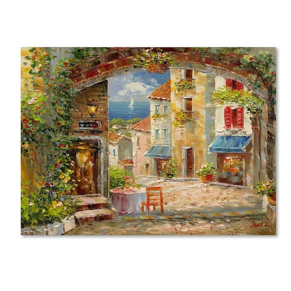 Trademark Fine Art 18 in. x 24 in. "Capri Isle" by Rio Printed Canvas Wall Art