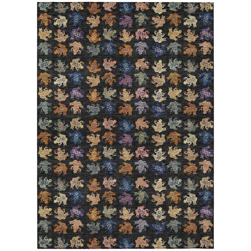 Chantille Machine Washable Indoor/Outdoor Abstract ACN2623 Black 10 ft. x 14 ft. Area Rug price history on PriceWatchPro