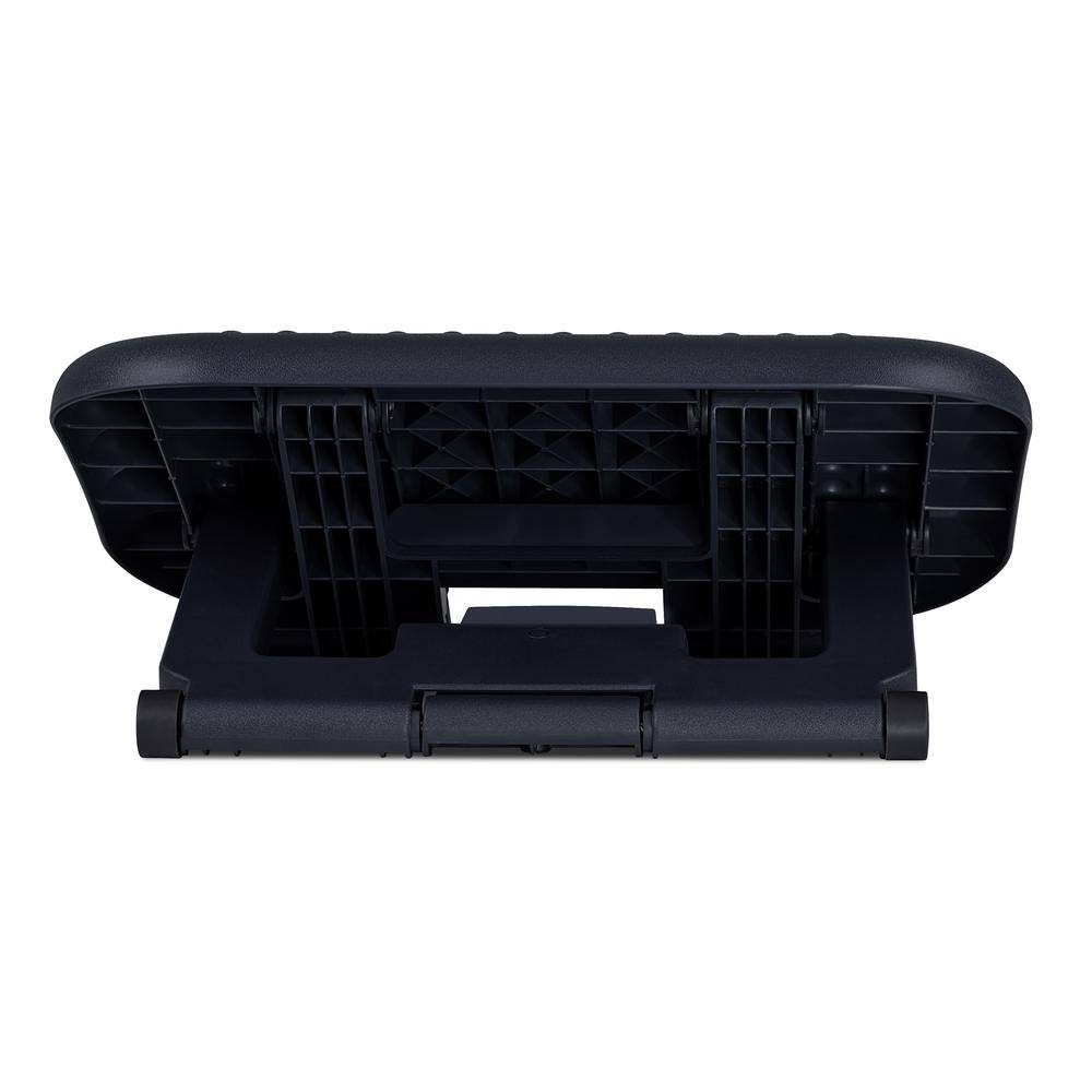 Ergonomic Adjustable Gray Plastic Under Desk Footrest