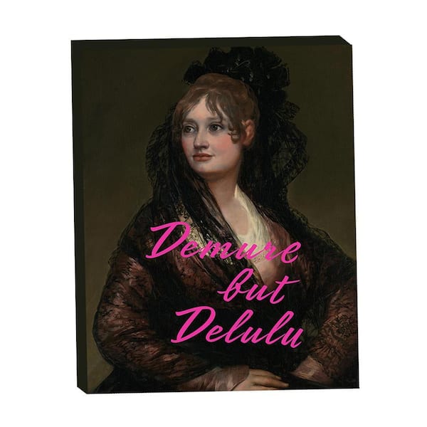 VENICE BEACH Collections Demure But Delulu by Grotto Studios 1-Piece Unframed Graphic Print People Poster Art Print 20 in. x 16 in.