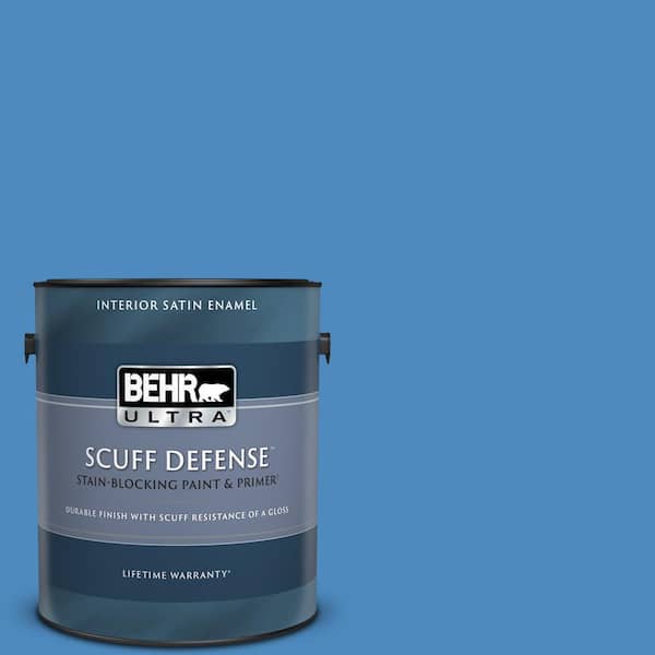 BEHR ULTRA 1 gal. #P520-5 Boat House Extra Durable Satin Enamel Interior Paint & Primer