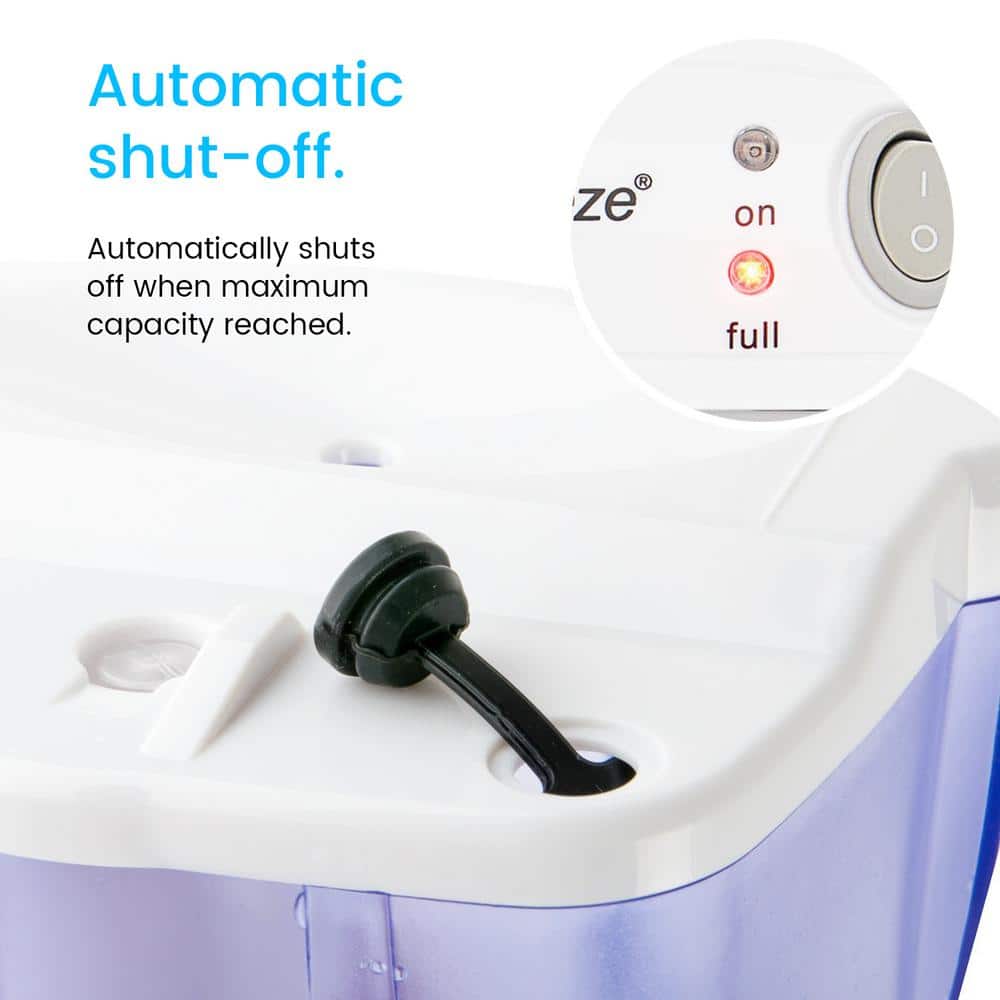 Compact White and Blue Portable Mini Dehumidifier
