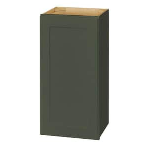 Avondale 15 in. W x 12 in. D x 30 in. H in Fern Green Ready to Assemble Plywood Shaker Wall Kitchen Cabinet