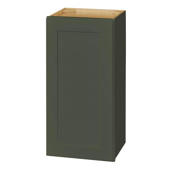 Avondale 15 in. W x 12 in. D x 30 in. H Ready to Assemble Plywood Shaker Wall Kitchen Cabinet in Fern Green