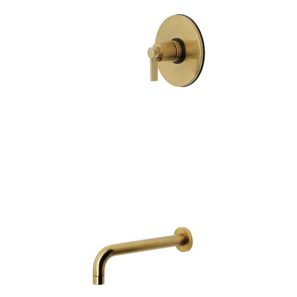 NuvoFusion 1-Handle 1-Spray Tub and Shower Faucet 1.8 GPM in Brushed Brass