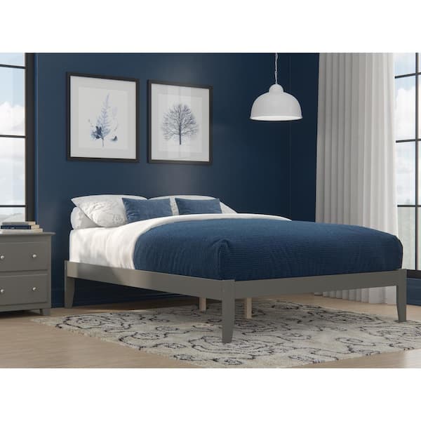 AFI Colorado Queen Bed with USB Turbo Charger in Grey