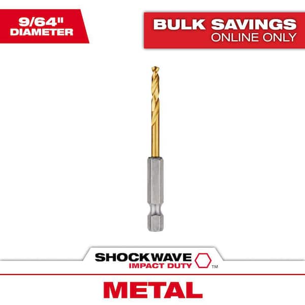 SHOCKWAVE 9/64 in. Titanium Drill Bit