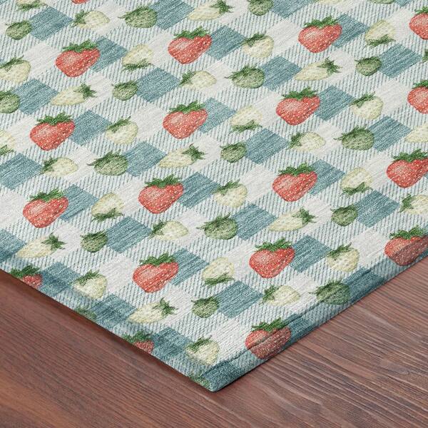 Chantille Machine Washable Indoor/Outdoor Abstract ACN2865 Teal 10 ft. x 14 ft. Area Rug