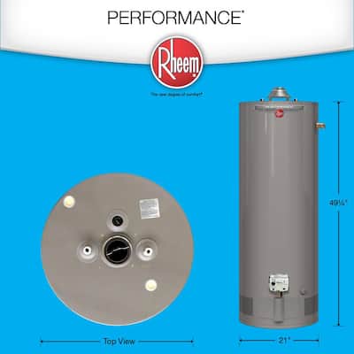 Performance 40 Gal. Short 6 Year 34,000 BTU Natural Gas Tank Water Heater