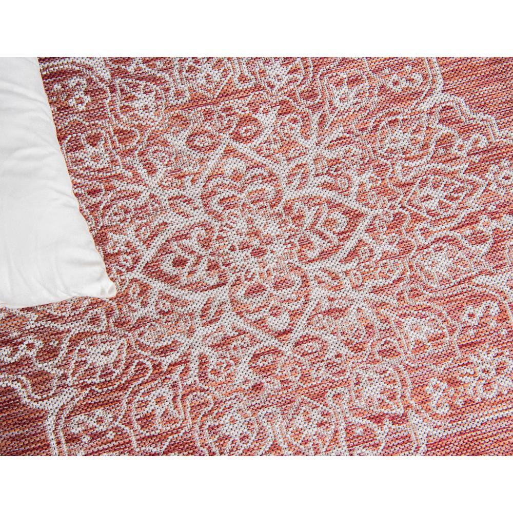 Rustic Rust Red 9' x 12' Synthetic Outdoor Area Rug