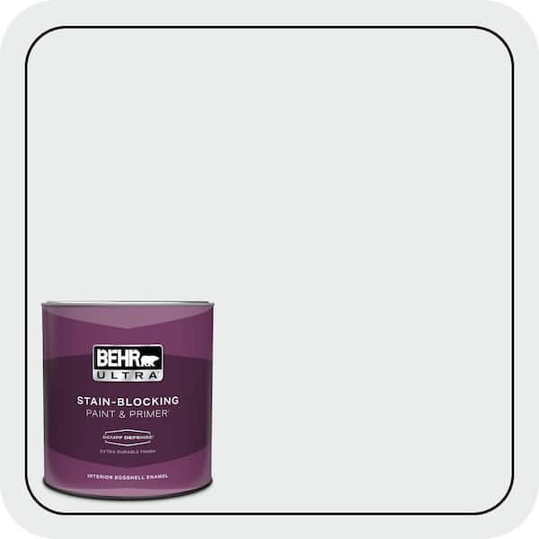 BEHR ULTRA 1 qt. #BWC-12 Vibrant White Extra Durable Eggshell Enamel Interior Paint & Primer