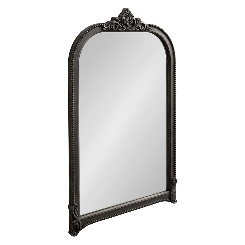 Hubanks Black Ornate Arched Wall Mirror 24 x 38