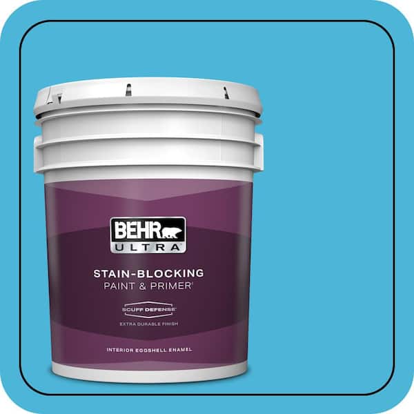 BEHR ULTRA 5 gal. #P490-4 Aztec Sky Extra Durable Eggshell Enamel Interior Paint & Primer