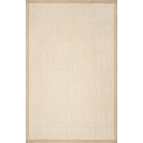 nuLOOM Proper Sisal and Wool Tan 6 ft. x 9 ft. Area Rug