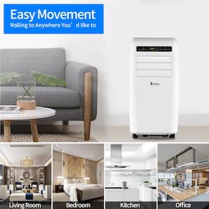 7200 BTU Portable Air Conditioner Cools 400 sq. ft. with Dehumidifier and WiFi Function