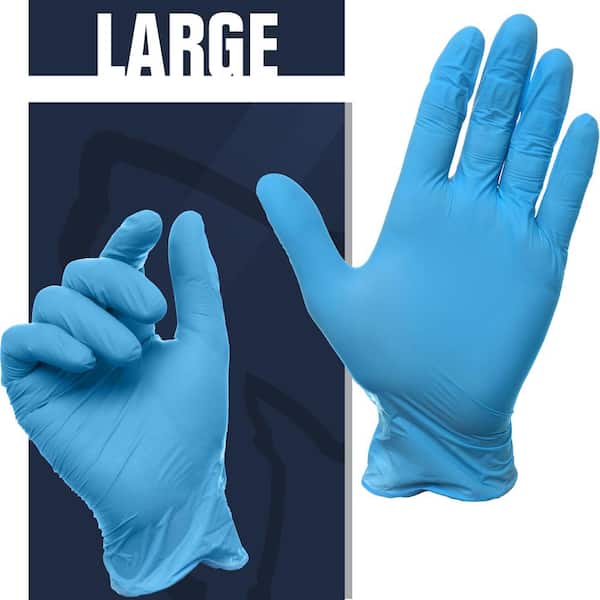 50 Pairs No Powder Nitrile Industrial Glove Disposable Protective Gloves,Latex Safety Working Gloves