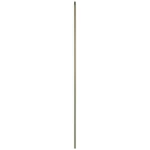 44 in. x 1/2 in. Flat Black Plain Hollow Iron Baluster