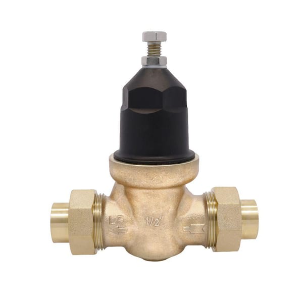 CMI inc 1/2 in. Brass Pressure Reducing Valve with Double Union LF