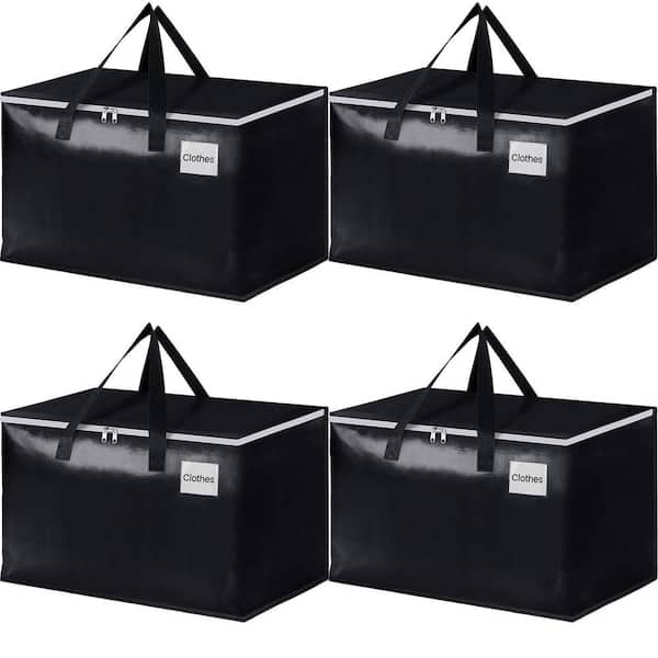 16.5 in. W x 28.7 in. D x 16 in. H Black Outdoor Storage Cabinet for Toys, Clothing, Bedding, Camping (4-Pack)