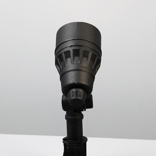 Hampton Bay 200 Lumen Millennium Black Adjustable Light Color