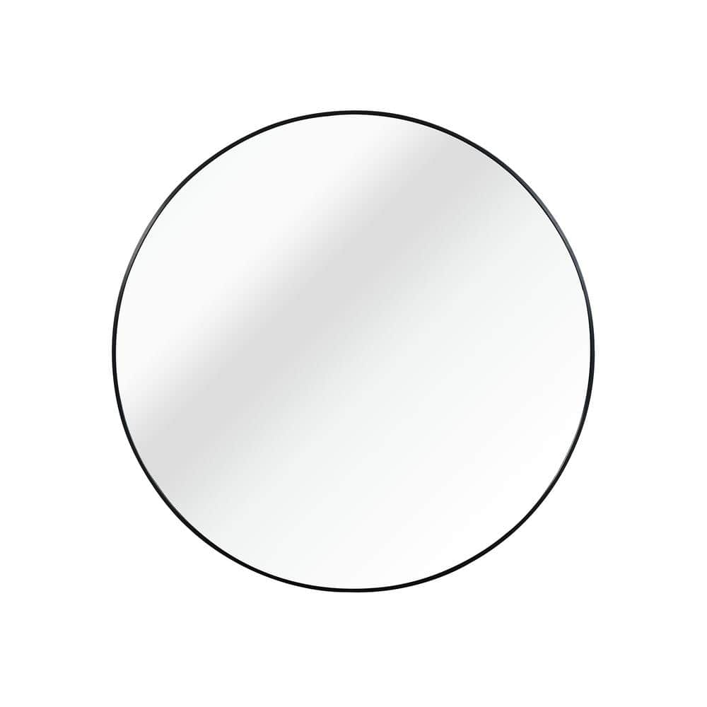 16 in. Small Round Metal Framed Classic Wall Mounted Bathroom Vanity Mirror