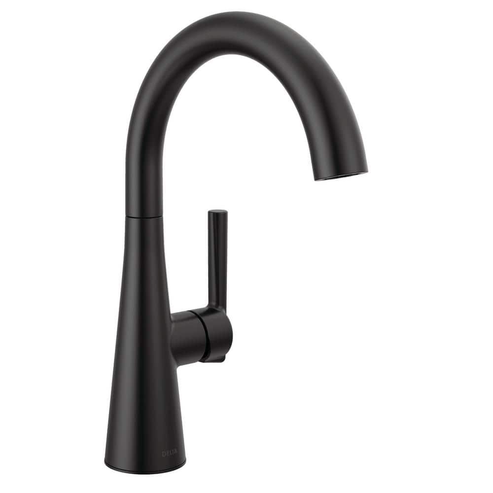 Delta Single Handle Bar Faucet in Matte Black 14882LF-BL - The