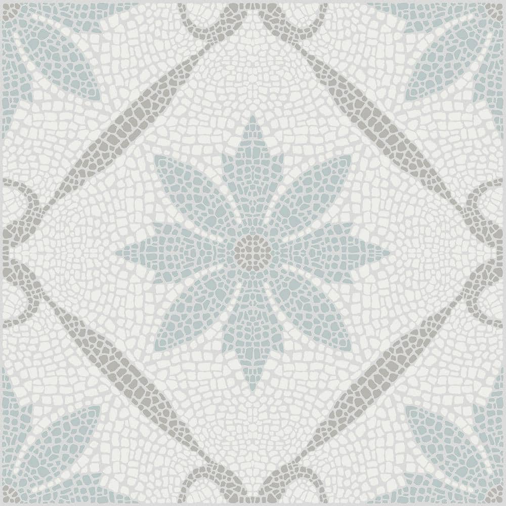 Gray 3 MIL x 12 in. W Water Resistant Jamila Peel and Stick Floor Virgin Vinyl Tiles Set of 20 ( 20 sq. ft. ) price history on PriceWatchPro