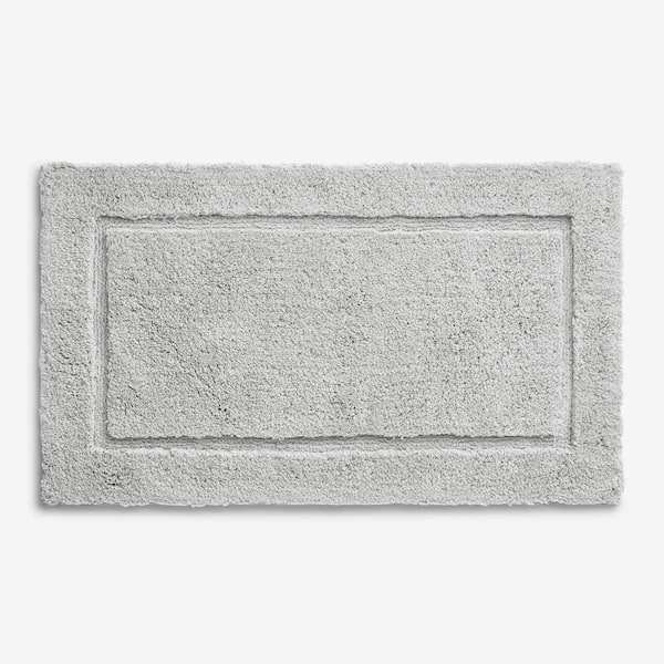 The Company Store Legends Hotel 30 in. x 72 in. Light Gray Bath Rug