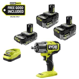 ONE+ 18V HIGH PERFORMANCE Kit w/ (2) 4.0 Ah Batteries, 2.0 Ah Battery, Charger, & FREE ONE+ Brushless 1/2'' Impact Wrench