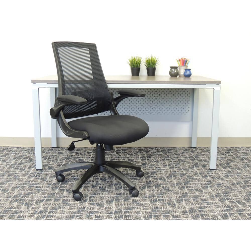BOSS Office Products Fabric Upholstered Mesh Swivel Tilt
